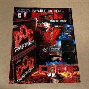 Marcos Curiel of P.O.D. - Payable on Death - Crate Amps - 2002 Print Ad